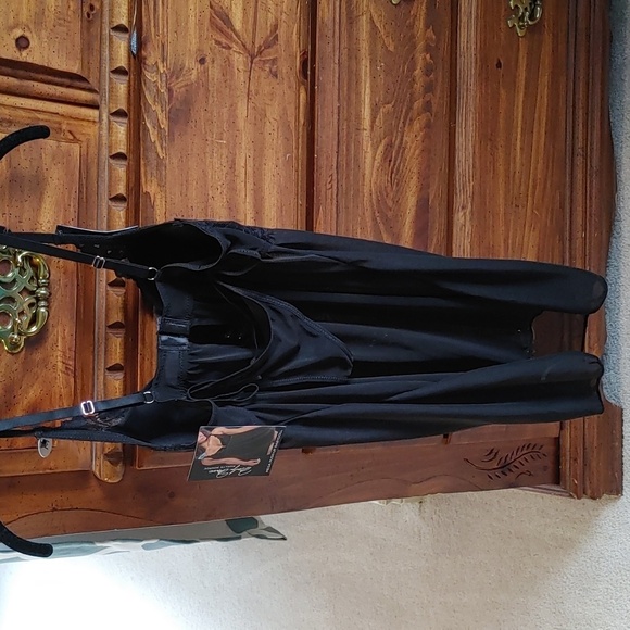 🌻 NEW Marilyn Monroe Mega Push-up Black Babydoll With G-String - Picture 2 of 10